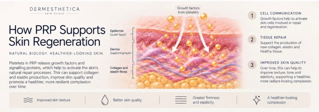 How PRP supports skin regeneration: cell communication, tissue repair and improved skin quality